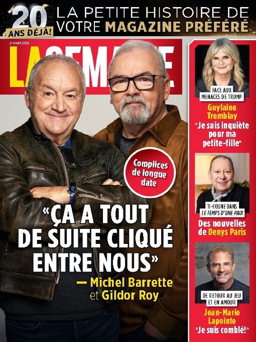 Title details for La Semaine by TVA Publications Inc. - Available